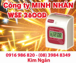 Máy chấm công WSE 2600D giá thấp nhất tại Đăk Nông. Lh:0916986820-08. 39848349