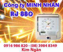 Máy chấm công RJ-880 giá thấp, lắp đặt và bảo hành tại Hòa Bình. LH:0916986820