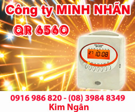 Máy chấm công QR-6561/ QR-6560 giao hàng và bảo hành tại Cao Bằng. Lh:0916986820