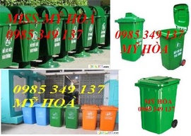 CNSG giảm giá thùng rác công cộng 120 lít, 240 lít, thùng rác nhựa LH:0985 349 137