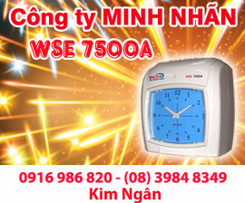 Máy chấm công WSE 7500A/ D giá tốt tại Cao Bằng, mẫu đẹp. Lh:0916986820 Ms. Ngân