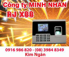 Máy chấm công RJ X-88 lắp đặt tại Bình Thuận, giá rẻ. Lh:0916986820-08. 39848349
