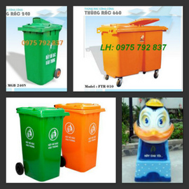 siêu rẻ .. .siêu rẻ THÙNG RÁC CÔNG CỘNG 120L, 240L, 660L, 1100L, thùng rácHDPE