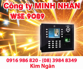 Máy vân tay+Thẻ cảm ứng WSE 9089 lắp đặt tại Hậu Giang, giá rẻ. Lh:0916986820