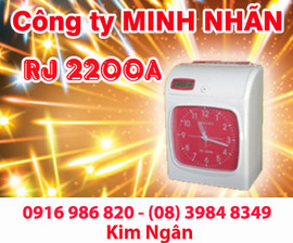 Máy thẻ giấy RJ 2200A/ 2200N lắp đặt tại Bến Tre, giá rẻ. Lh:0916986820 Ms. Ngân