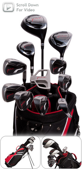 Bộ gậy đánh Golf Pinemeadow Pre 16-Piece Complete Golf Set