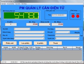 phần mềm quản lý hệ thống cân bàn, cân sàn, cân điện tử