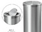 [2] thùng rác inox nắp bập bênh