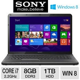 Sony Vaio SVE17127CXB i7-3632QM, Vga Ati 7650 ( 1Gb ) 8GB DDR3, 1TGb, 17. 3" Win8