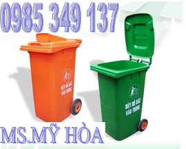 Cần bán thùng rác công cộng, thùng đựng rác 120L, 240L Mỹ Hòa 0985 349 137