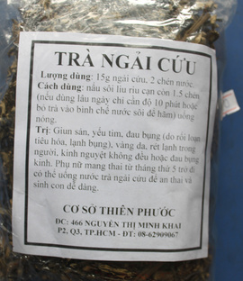 Trà ngãi cứu-An thai, thông huyết, cầm máu