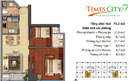 Tp. Hà Nội: CC bán căn Times City 75m, cắt lỗ cao giá 1. 8 tỷ, view hướng Bắc thoáng mát LH: CL1231907P8