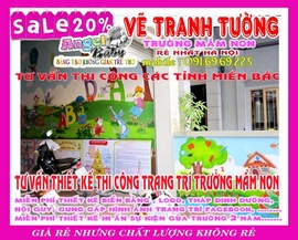 tranh tuong cho truong mam non