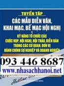 Tp. Hà Nội: Mẫu diễn văn khai mạc và bế mạc hội nghị 2013, dặt mua:0906 090 929 CL1235592