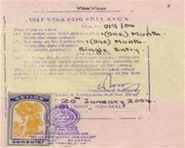 Thủ Tục visa Srilanka