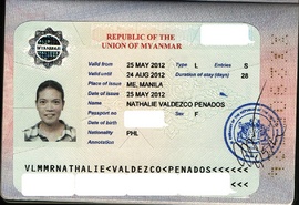 Thủ Tục visa Myanmar