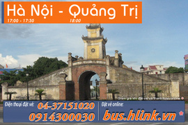 vé xe khách giường nằm chất lượng cao tuyến Hà Nội - Quảng Trị- Hà Nội