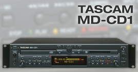 Đầu đĩa Tascam MD-CD1 Rackmount Professional Mini-Disc Recorder and CD Player