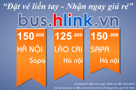 Chương trình khuyến mại đặc biệt giảm giá 50% mua vé đi Hà Nội / Lào Cai / Sapa