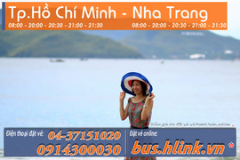 Vé xe khách giường nằm chất lượng cao chuyên tuyến Tp. Hồ Chí Minh - Nha Trang