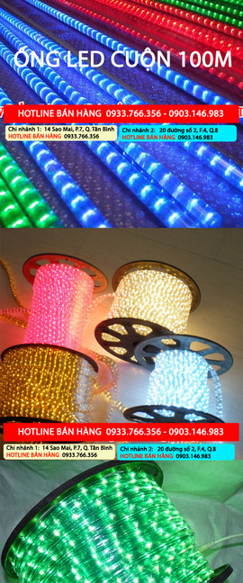 Bán đèn nháy tiêu, đèn nháy led cuộn 100m trong ống nhựa giá rẻ nhất 2013