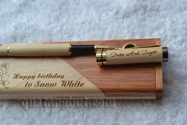 Bút gỗ khắc laser quà tặng ngày nhà giáo Việt nam, quà tặng doanh nghiệp