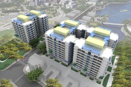 Cho thuê căn hộ chung cư Lê Thành .dt 74m2. 2pn. nhà đẹp thoáng mát .