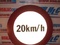 [2] Biển báo phản quang tròn đường kính 70cm - hạn chế tốc độ 20 km/h