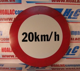 Biển báo phản quang tròn đường kính 70cm - hạn chế tốc độ 20 km/h