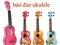 [3] tiệm đàn nụ hồng bán các loại đàn ukulele đủ màu sắc