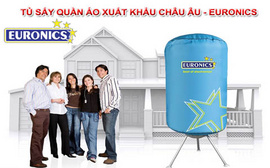 Tủ sấy quần áo Euronics 2 tầng