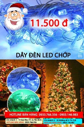 Bán dây led đèn chớp trang trí TẾT, Noel giá rẻ nhất 2014