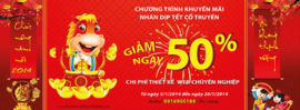 Giảm 50% chi phí thiết kế web chuyên nghiệp từ ngày 5/ 1 – 20/ 1