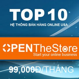 OpenTheStore – Hệ thống kinh doanh trực tuyến –Top 10 tai Mỹ