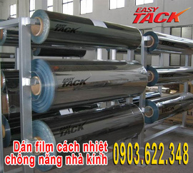 Dán Film cách nhiệt Easy Tack, Phim chống nắng hàn quốc cho nhà kính và xe oto