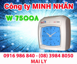 máy chấm công thẻ giấy wse 7500A/ D giao hàng và bảo hành tại Bến tre, giá tốt