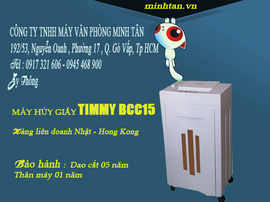 Bán máy hủy giấy timmy BS16T - timmy BCC15-timmy BCC12- timmy BCC5