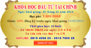 Tp. Hồ Chí Minh: Khai Giảng Khóa Học Đầu Tư Tài Chính CL1210480