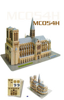 An Giang: Mô hình nhà ghép hình 3D. Nhà thờ Đức Bà ở Pari - Notre Dame De Paris CL1328965