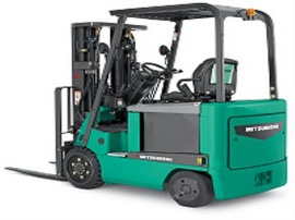 0944 927 887 Bán xe nâng điện mitsubishi 2500 kg mới 95% giá 230 triệu