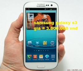 Bán samsung galaxy s3 mới xách tay giá = 3. 800. 000 vnđ