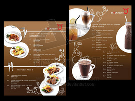 thiết kế và in ấn menu