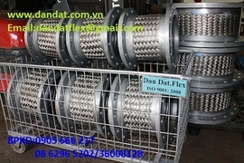 khớp co giãn nhiệt DN125-ống ruột gà lõi thép/ khớp nối mềm inox