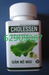 Cholessen- Sản phẩm giúp giảm mỡ máu , ổn huyết áp, an thần, ngủ tốt