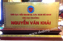 Tp. Hồ Chí Minh: Các mẫu biển chức danh bằng đồng đế gỗ đẹp – Biển chức vụ ,giám đốc tai sài gòn CL1335100