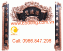 Tp. Hồ Chí Minh: Bộ hoành phi Gia tiên thư pháp khung gỗ, bán hoành phi câu đối bằng đồng sài gòn CL1336173P2