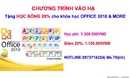 Tp. Hà Nội: giảm 20% khi học viên đăng ký học tin học văn phòng CL1336647
