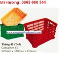 Ninh Bình: thùng rác công cộng 100L, 120L, 240L, thùng nhựa đặc rỗng, pallet nhựa các loại CL1338036