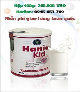 Hanie Kid – 0945653769- Sữa TỐT NHẤT VIỆT NAM cho trẻ biếng ăn, suy dinh dưỡng,