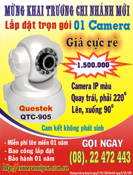 Lắp camera giá rẻ nhất Sài Gòn
